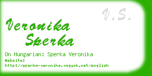 veronika sperka business card
